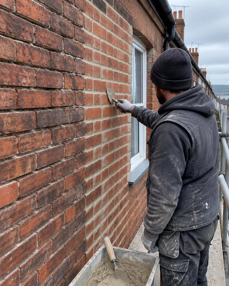 Brickwork and repointing in Mousehole
