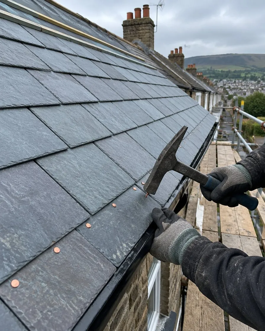 Slate roofing in Mousehole